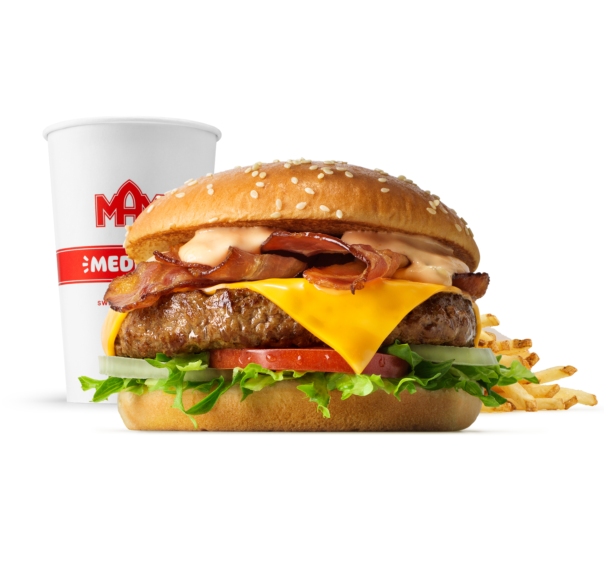 Cheese 'n' Bacon menu