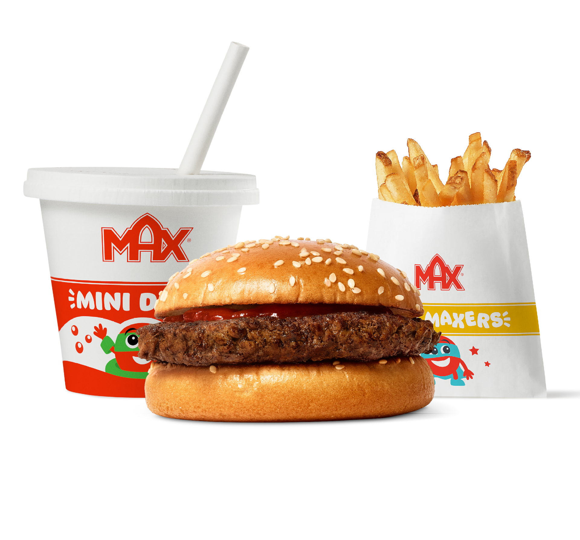 Burgere med bare ketchup